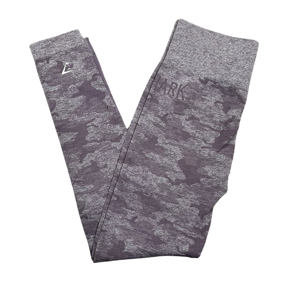 Gymshark Purple Camo Seamless Leggings Size Medium